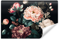 Fototapet Do Sypialni KWIATY Peonie Abstrakcja Efekt 3D 405cm x 270cm