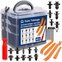 SPINKI KOŁKI KLIPSY SAMOCHODOWE TAPICERKI PLASTIKÓW 635szt ŚCIĄGACZE ŁYŻKI