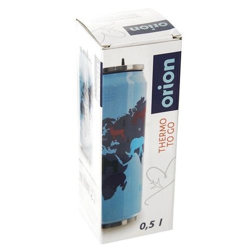 Kubek Termiczny Termos Bidon Puszka Mapa Świata ze Słomką ORION 500 ml na Arena.pl