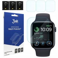 3x Folia Hydrożelowa Hybrydowa 3mk do Apple Watch SE 2gen 2022 44mm