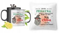 Dla Pediatry Zestaw Kubek Magiczny + Poduszka Z Nadrukiem Ze Zdjęciem