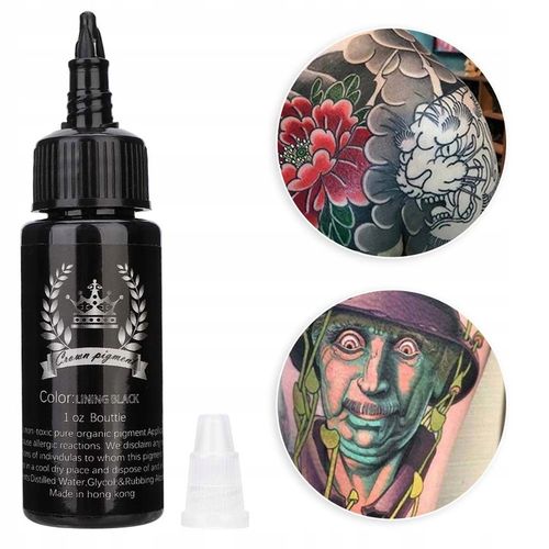 TUSZ DO TATUAŻU LINING BLACK 30ml CZARNY na Arena.pl