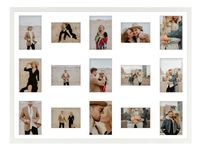 Ramka na 15 zdjęć Hekla 60x80x15 MDF galeria biały 1szt.
