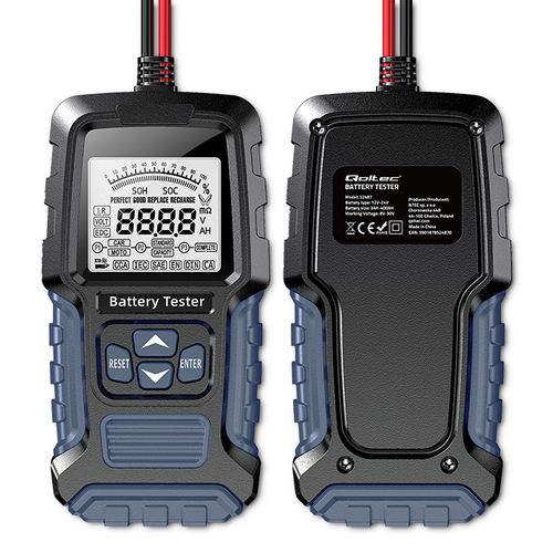 Qoltec Cyfrowy tester akumulatora z wyświetlaczem LCD 12V 24V 3Ah-400Ah na Arena.pl