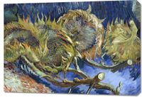 Obraz 100x70cm  Four Withered Sunflowers, Van Gogh Vintage