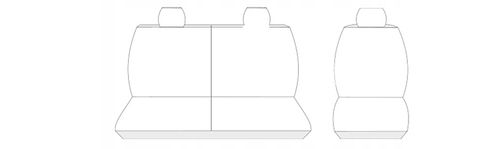 Pokrowce na fotele 2+1 szyte na miarę do Ford Transit Connect II 2013- na Arena.pl