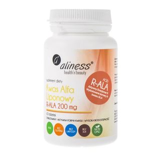 Aliness Kwas Alfa Liponowy R-ALA 200 mg - 60 tabletek