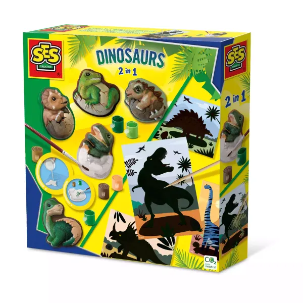 Odlewy gipsowe Dinozaury 2w1 zdjęcie 1