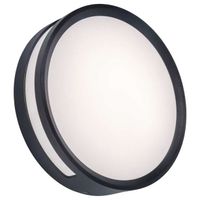 Zewnętrzna LAMPA sufitowa ROLA 6382201118 Lutec metalowa OPRAWA plafon LED 13W 3000K okrągły IP54 szary