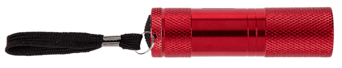 Kieszonkowa Latarka Turystyczna 9 LED - Czerwona zdjęcie 2