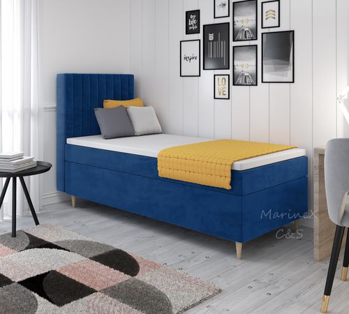 Łóżko kontynentalne jednoosobowe Paris 100cm x 200cm PRODUCENT na Arena.pl