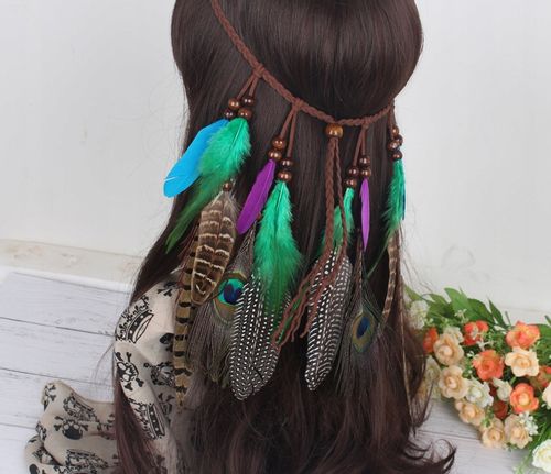 Pióropusz OPASKA do Włosów PAW Piórka A4 na Arena.pl