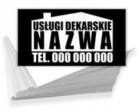Wizytówki reklamowe 100 szt różne wzory USŁUGI DEKARSKIE
