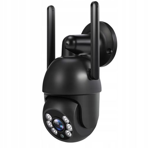 Zewnętrzna Kamera IP WiFi 8MP TUYA Ultra HD 4K ZOOM Z MIKROFONEM SD CZARNA na Arena.pl