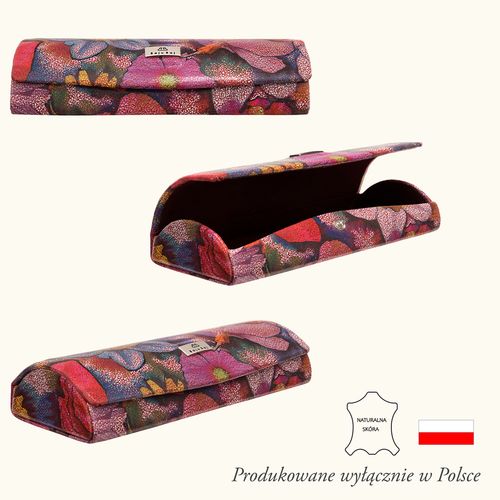 Kolorowe etui na okulary BajuBaj z naturalnej skóry ED107s124 na Arena.pl