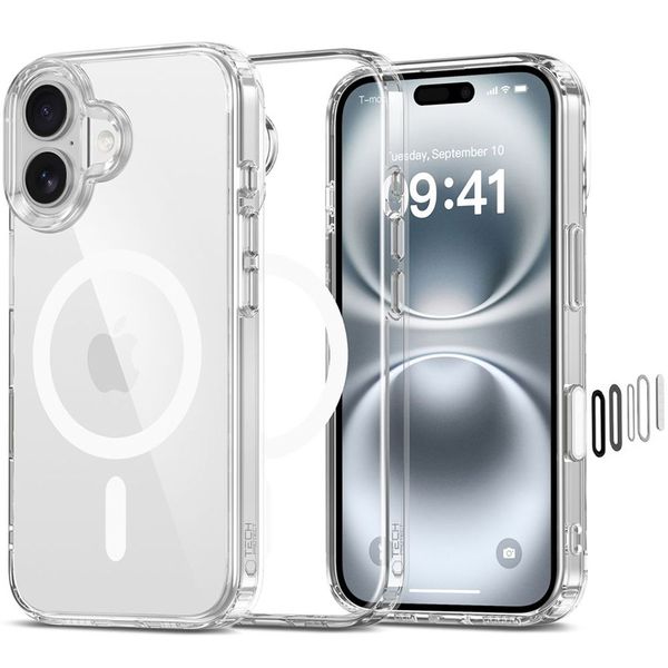Etui Tech-Protect Flexair Hybrid MagSafe DO iPhone 16 Przezroczyste zdjęcie 1