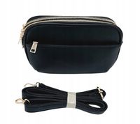 COO&COO Fashion - torebka listonoszka skóra ekologiczna czarny groszek 964