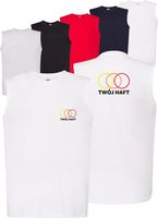 męska KOSZULKA Bezrękawnik HAFT TWOJE LOGO NAPIS firmowa reklamowa 20 szt