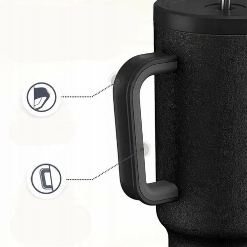 Kubek Termiczny TERMOS Na Kawę Herbatę Do Samochodu Ze Słomką Duży 1,1L 07A na Arena.pl