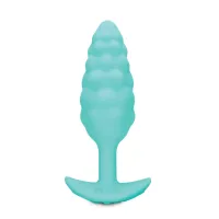 b-vibe texture plug bump mint - wibrująca anatomiczna wtyczka silikonowa