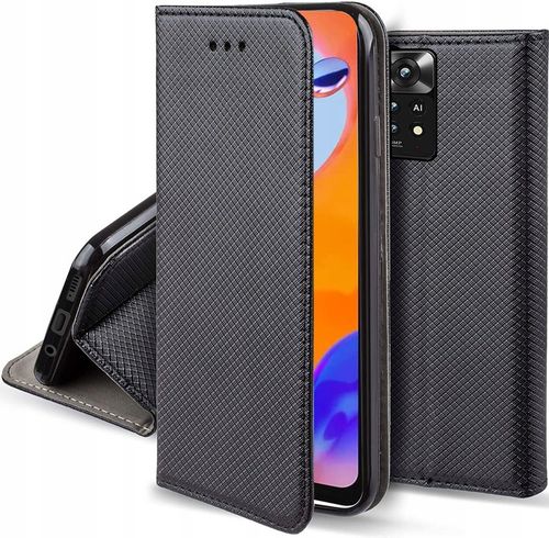 Etui Magnetyczne do Xiaomi Redmi Note 11 Pro - Zamykane na klapkę +Szkło 9h na Arena.pl