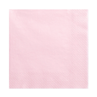 serwetki papierowe różowe pastel 13x13 20szt.