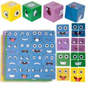 Gra Karty Klocki Zmieniające Twarze