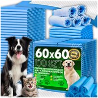 PODKŁADY DLA PSÓW Higieniczne Maty Dla Psa Do Sikania Zwierząt 60x60 100szt