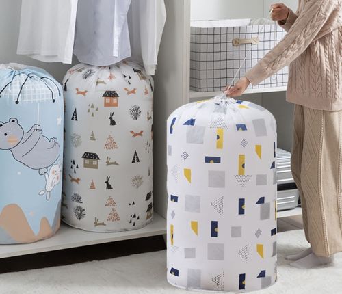 Pojemny pokrowiec duża torba do przechowywania ubrań pościeli zabawek 40x85 na Arena.pl