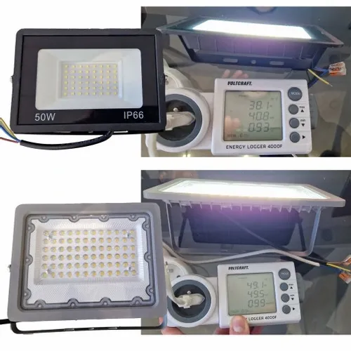 Halogen LED Statyw Stojak Budowlany Naświetlacz 2x50W /100W Przewód Mufa na Arena.pl