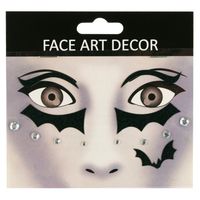 NAKLEJKI NA TWARZ MAKIJAŻ HALLOWEEN KREW DIAMENTY