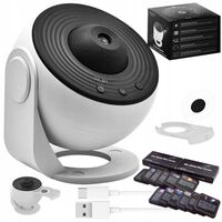 PROJEKTOR GWIAZDKOWY PLANETARNA OBROTOWA LAMPKA NOCNA LED USB+ 13 PROJEKCJI