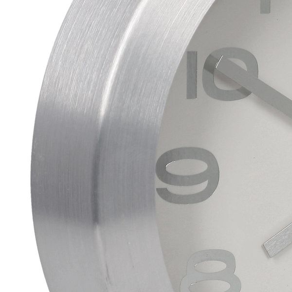 Zegar Ago chrom / biały zdjęcie 4