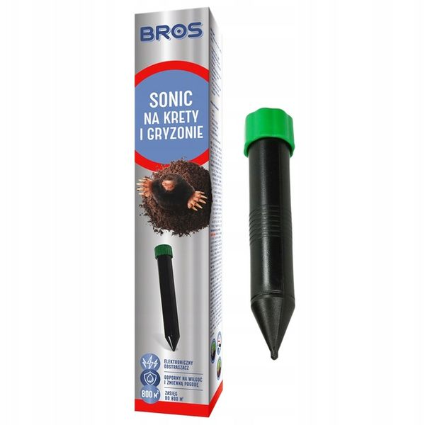 ODSTRASZACZ KRETY MYSZY SZCZURY NORNICE Sonic BROS zasięg do 800m2 zdjęcie 1