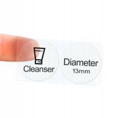 NIIMBOT Etykiety Naklejki 13mm OKRĄGŁE TRANSPARENT 220szt