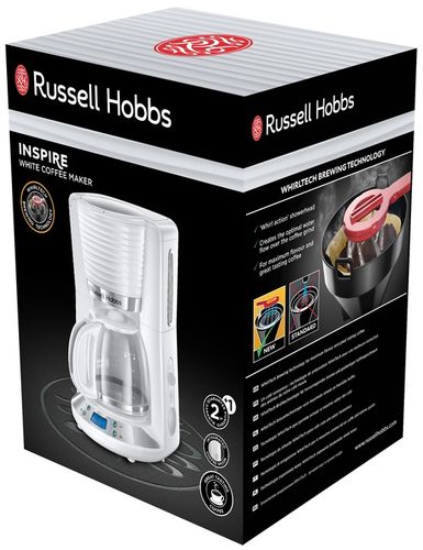 Ekspres do kawy przelewowy Russell Hobbs Inspire 1100W biały na Arena.pl