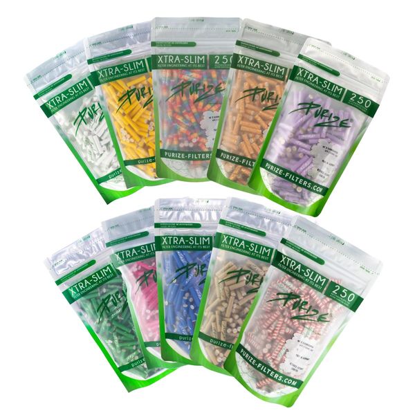 Filtry węglowe Purize XTRA Slim 250szt. Lilac zdjęcie 2