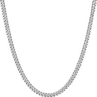 Męski Kubański Naszyjnik Stal Nierdzewna 316L 7 mm 66 cm Srebrny