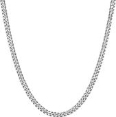 Męski Kubański Naszyjnik Stal Nierdzewna 316L 7 mm 66 cm Srebrny