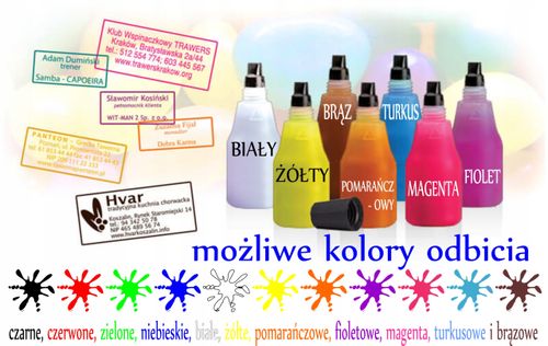 Datownik z tekstem mały kieszonkowy - Data + Tekst na Arena.pl