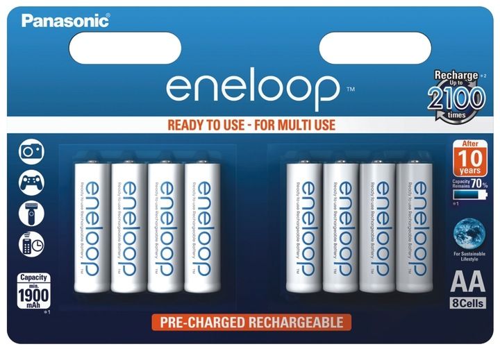 8x AKUMULATOR ENELOOP AA 2000mAh ALAN 42 AE 2990 zdjęcie 1