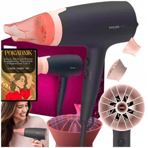 PROFESJONALNA SUSZARKA DO WŁOSÓW PHILIPS Z INNOWACYJNĄ NASADKĄ +GRATIS na Arena.pl
