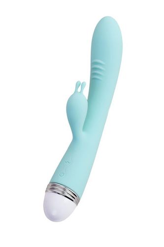 Vibrator With Clitoral Stimulator Flovetta By Toyfa Iris, Silicone, Mint, na Arena.pl