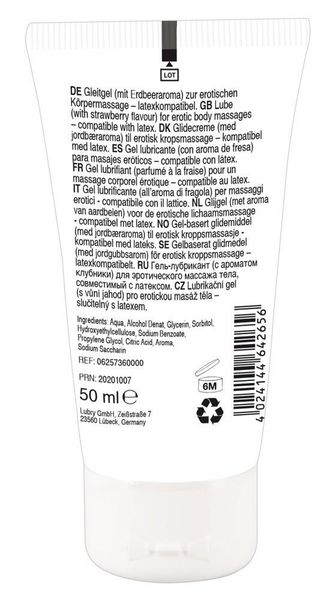 żel do masażu lick it! truskawkowy 50 ml zdjęcie 3
