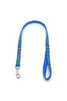 A-477 PEJCZ, KRÓTKA SMYCZ DLA PSA TAŚMA INDIAŃSKA 20mm/80cm Kolor - BŁĘKITNY