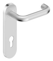 KLAMKA DRZWIOWA JOWISZ 72 mm NA WKŁADKĘ STAL NIERDZEWNA