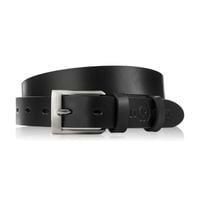 pasek męski skórzany premium z klasyczną klamrą elegancki czarny 100 cm