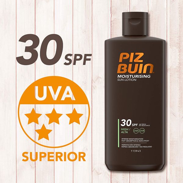 Piz Buin Moisturising Sun Lotion SPF30 Do Opalania zdjęcie 2