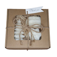 Świeca Dekoracyjna Sojowa Podziękowania Prezent Zestaw Świąteczny Box