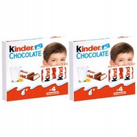 Kinder Chocolate Batonik z nadzieniem mlecznym 50 g (4 sztuki) x 2 sztuk